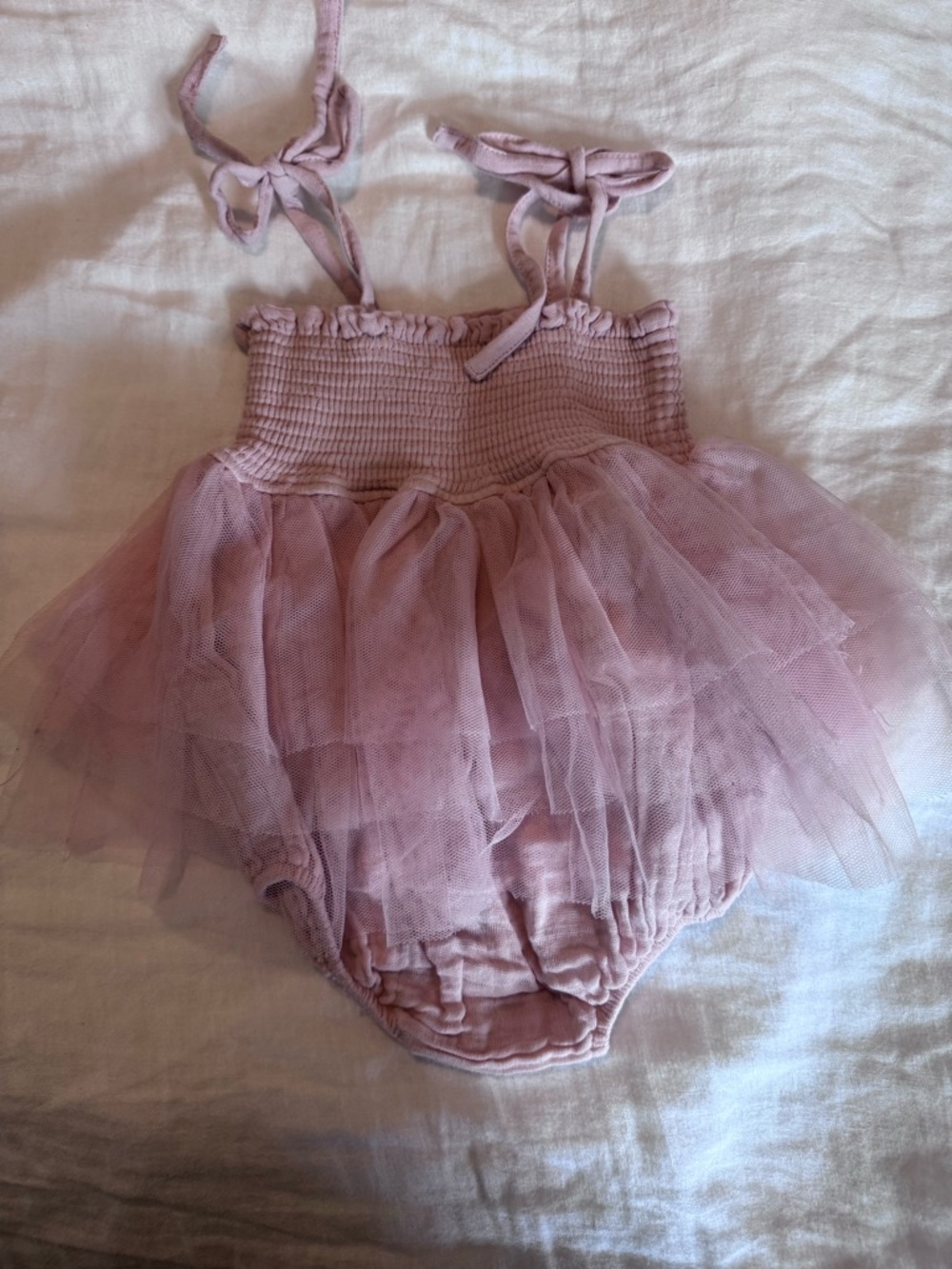 Angel Dear Pink Tulle Romper